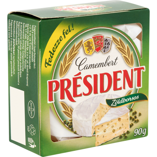 Président zöldborsos camembert sajt 90 g