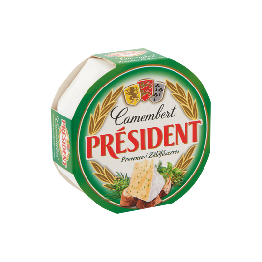 Président provence-i zöldfűszeres camembert 120 g