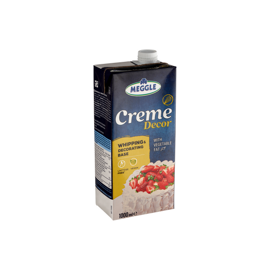 Meggle Creme Decor UHT cukrozott növényi zsír alapú készítmény hab készítéséhez 1000 ml