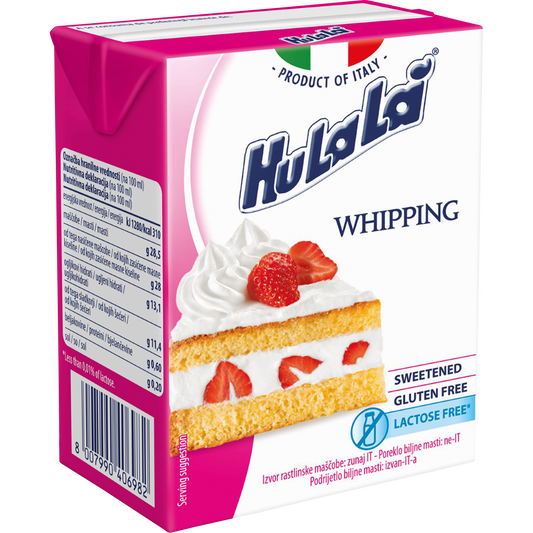 HuLaLá növényi zsír- és olajalapú, édesített UHT habkészítmény 200 ml