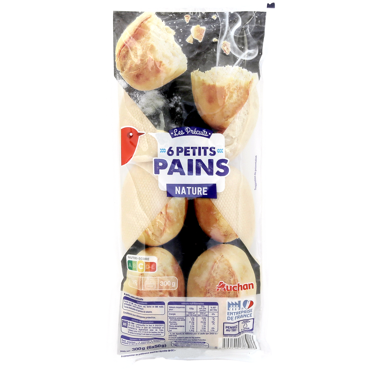 Auchan Kedvenc Zsemle 6 db 300 g