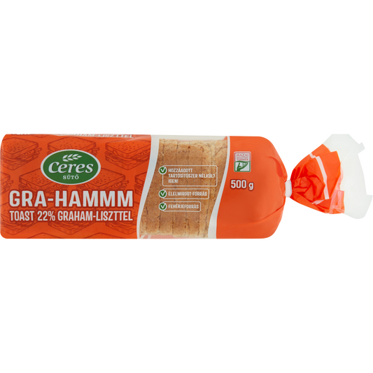 Ceres Gra-Hammm toast 22% Graham-liszttel 500 g