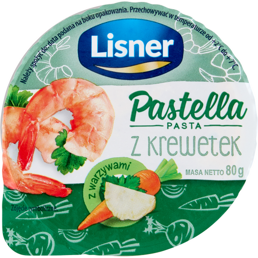 Lisner Pastella hal szendvicskrém garnélarákkal és főtt zöldségekkel 80 g