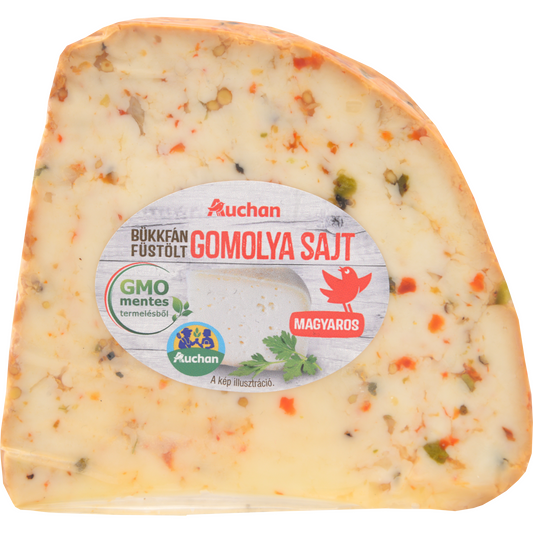Auchan Kedvenc Gazdától az asztalig füstölt magyaros gomolya sajt Ft/kg