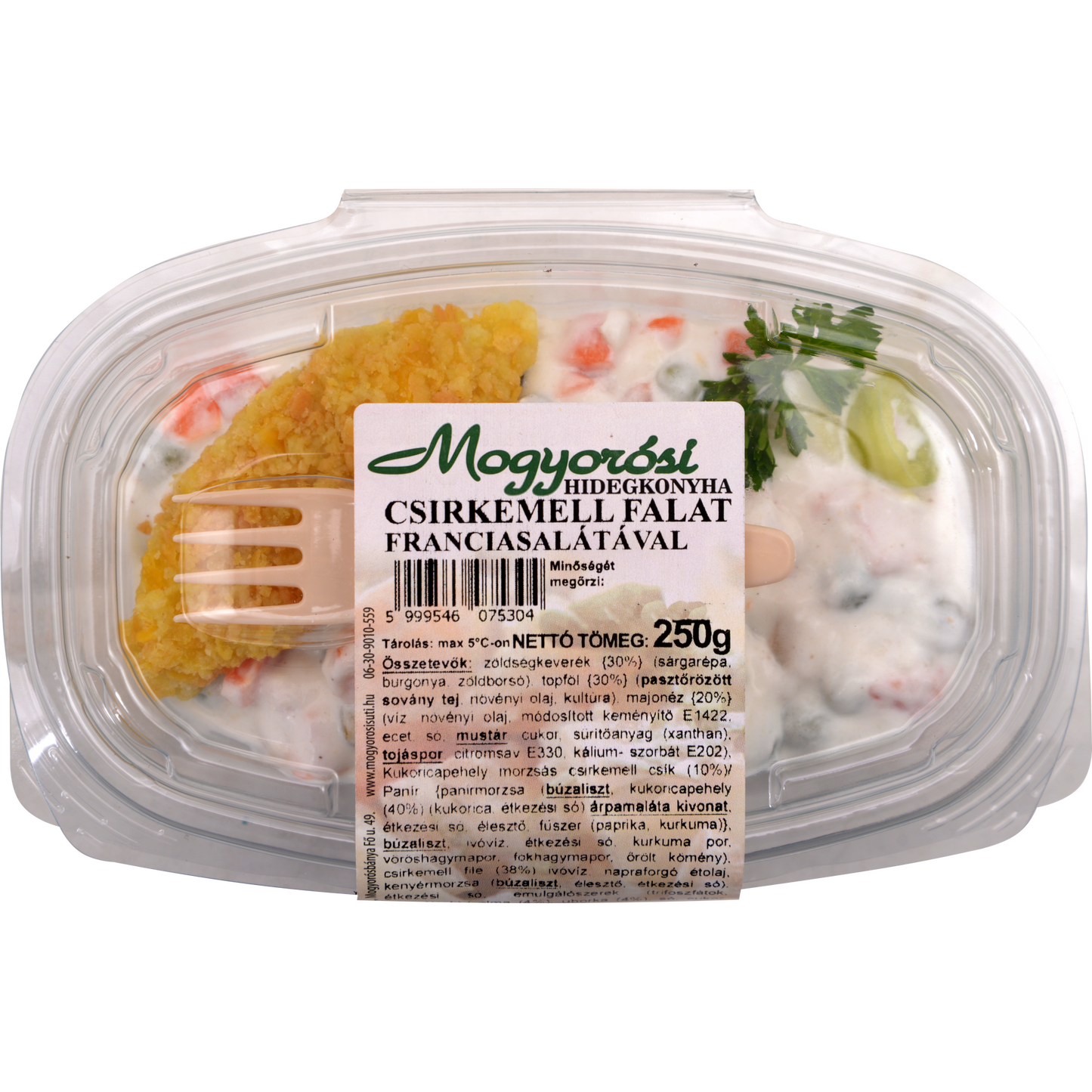 Csirkemell falat franciasalátával 250 gr