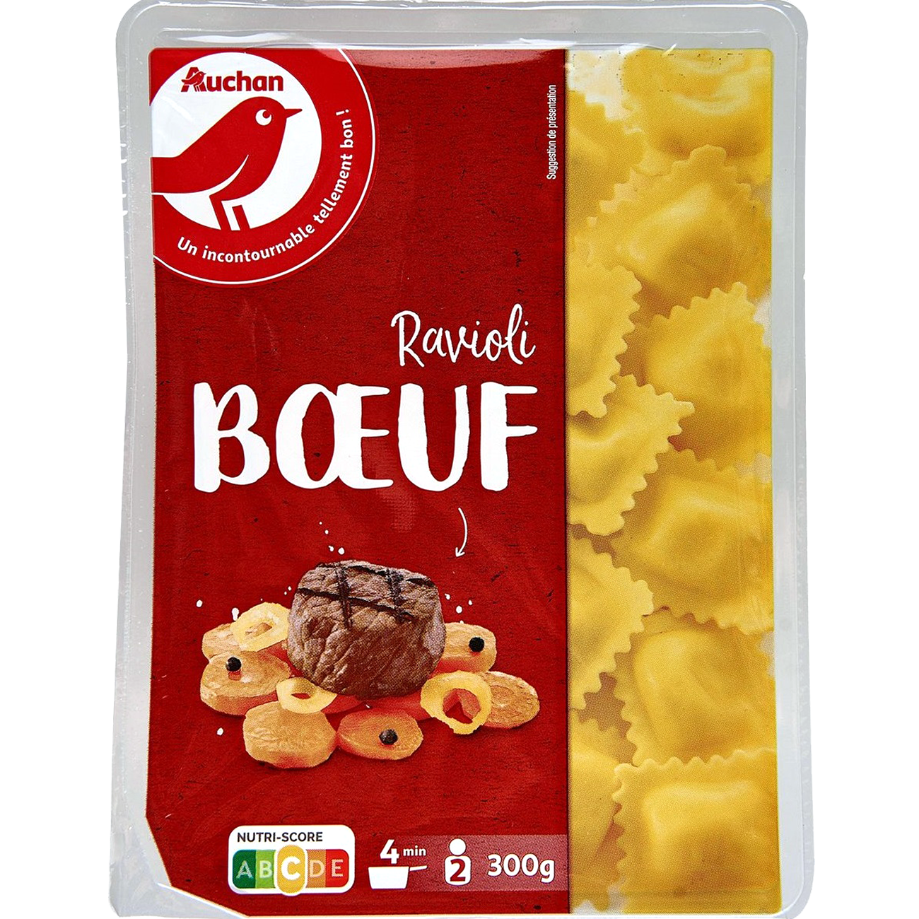 Auchan Kedvenc marhahússal töltött ravioli 300 g