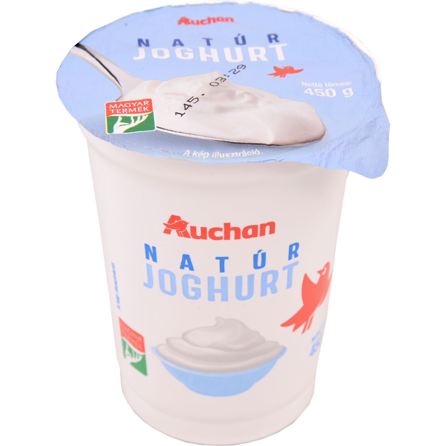 Auchan Kedvenc Natúr joghurt 3% 450 g