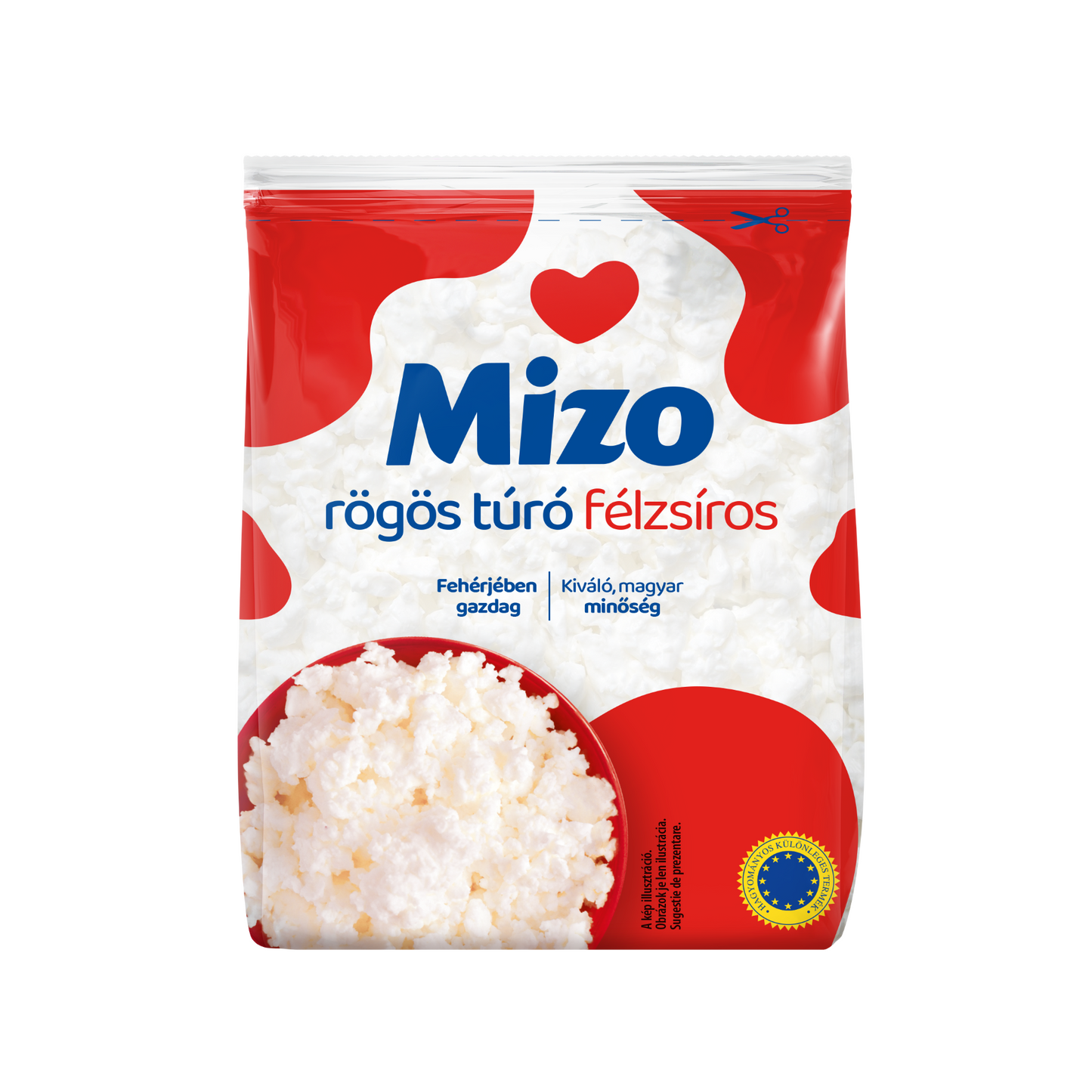 Mizo félzsíros rögös túró 250 g