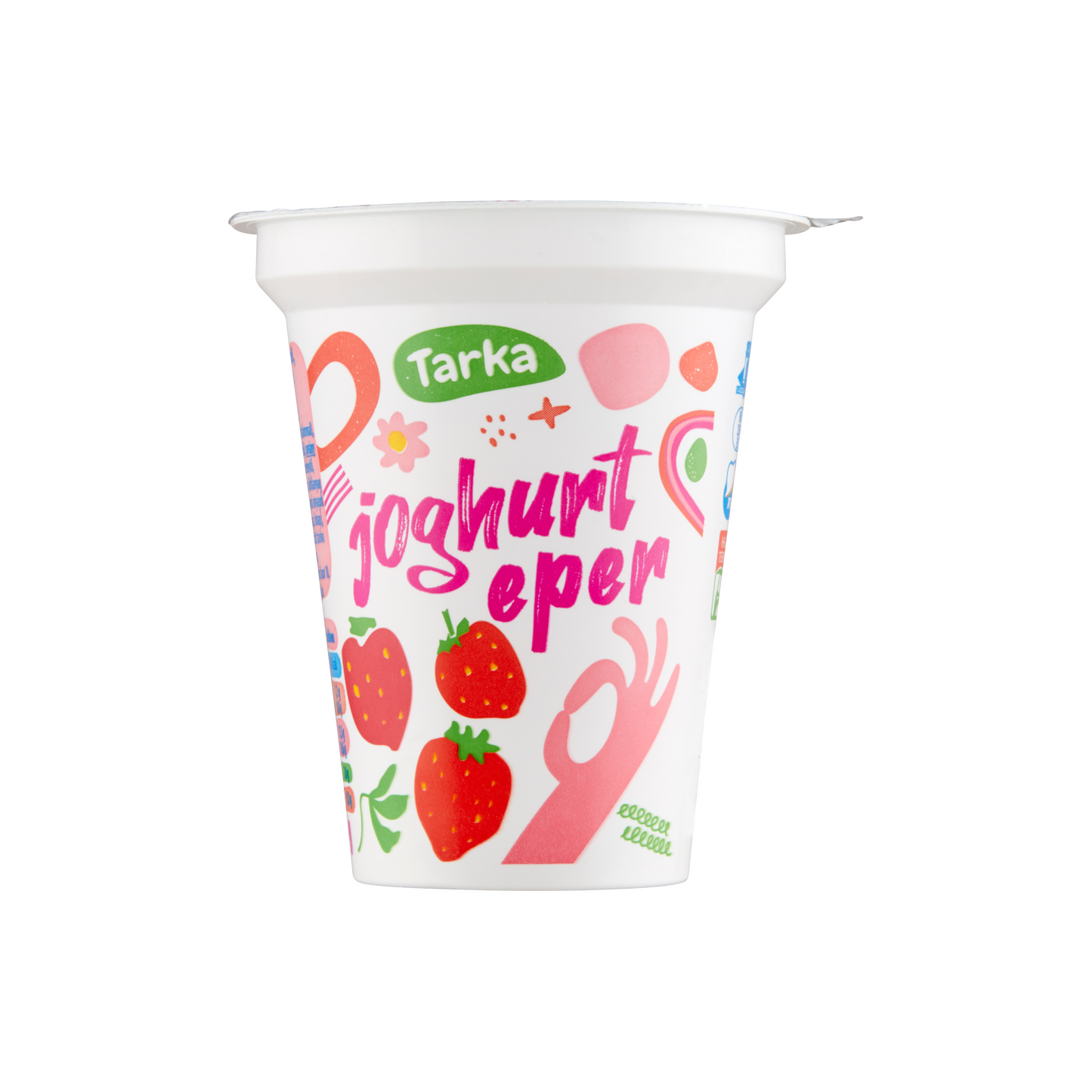 Tarka zsírszegény eperízű élőflórás joghurt 125 g