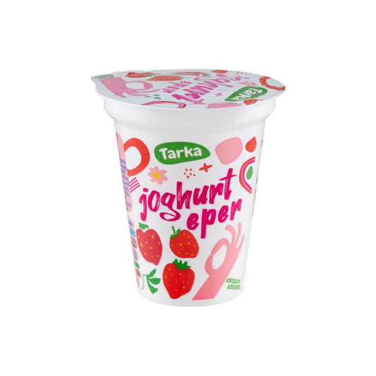 Tarka zsírszegény eperízű élőflórás joghurt 125 g
