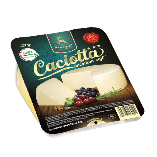 Szarvasi Caciotta kérgében érlelt félkemény sajt 200 g