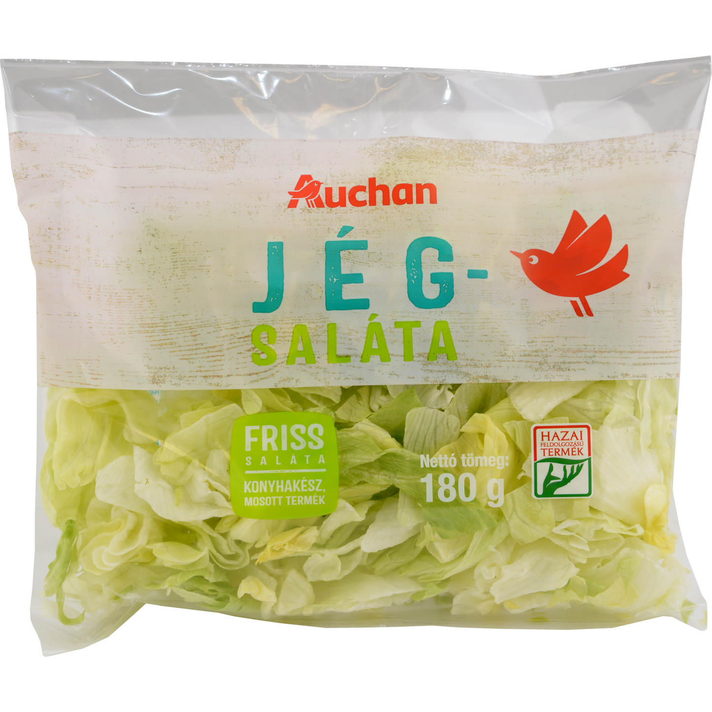 Auchan Nívó Szeletelt jégsaláta 180 g