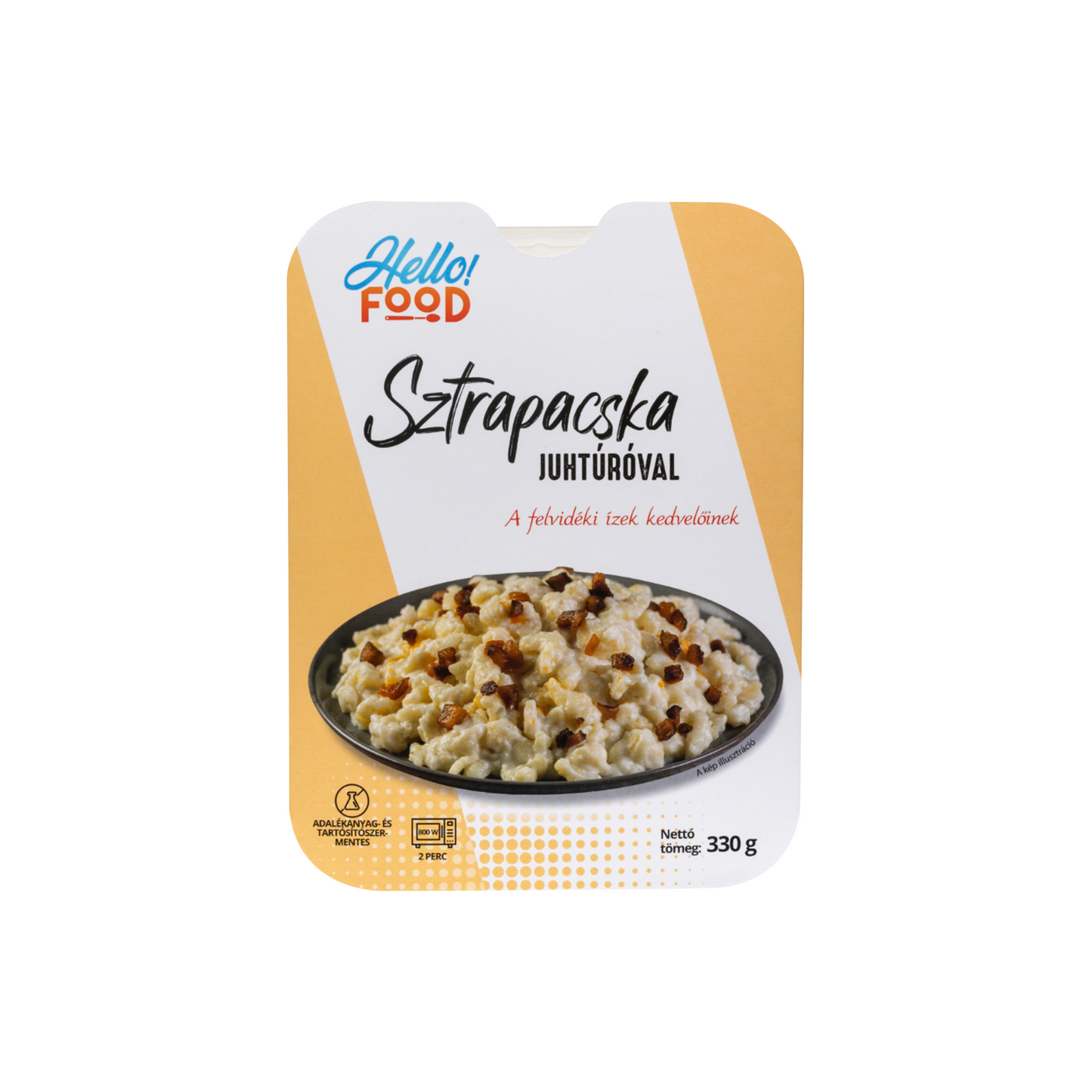 Hello Food sztrapacska juhtúróval 330 g