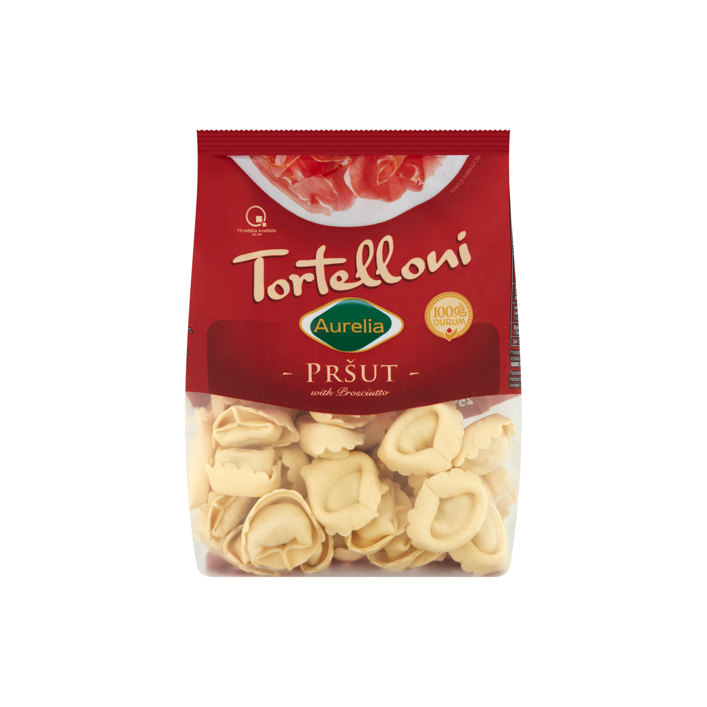 Aurelia Tortelloni durumbúzából készült friss tészta prosciutto sonka töltetlékkel 250 g