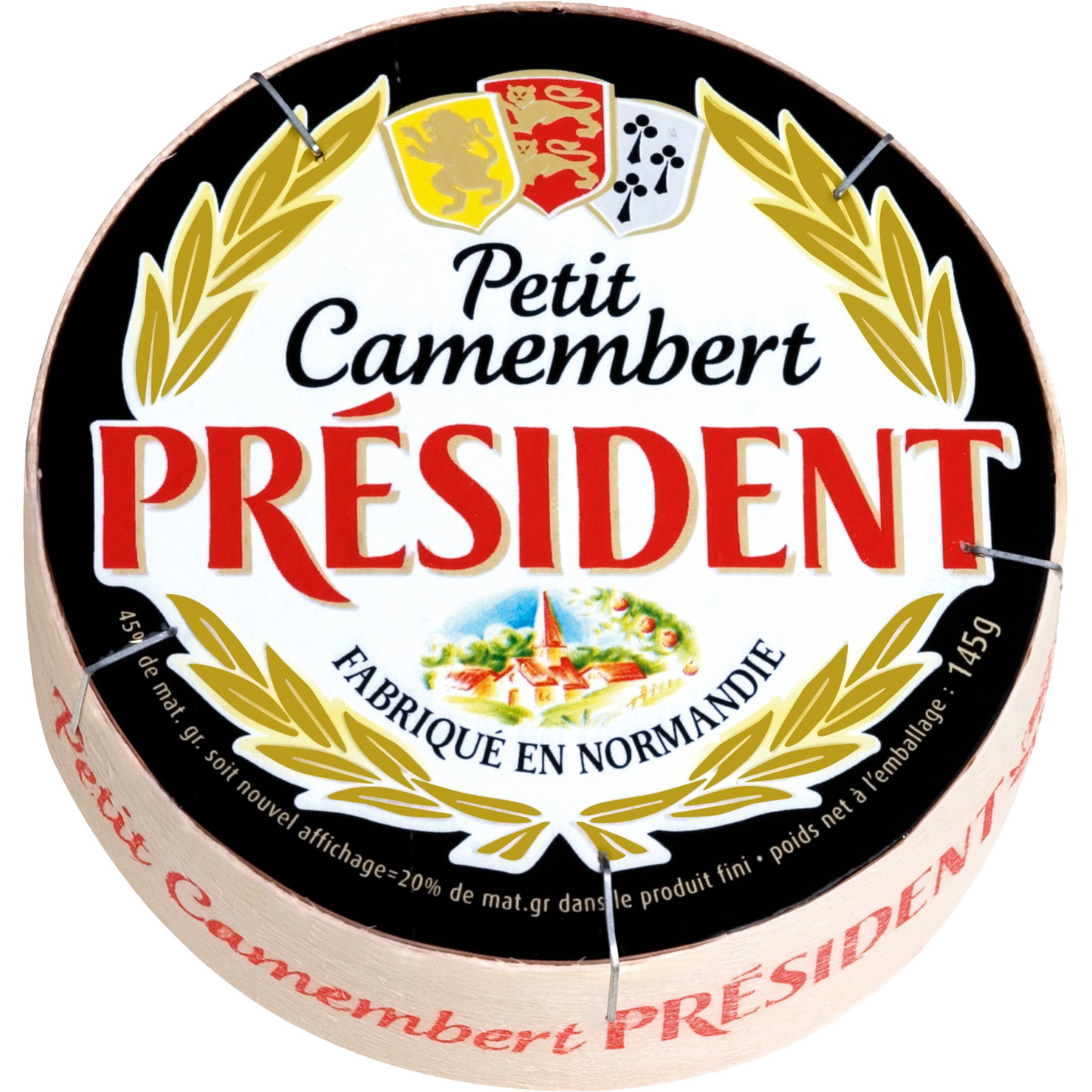 Président Petit Camembert fehér nemespenésszel érlelt zsíros lágy sajt 145 g