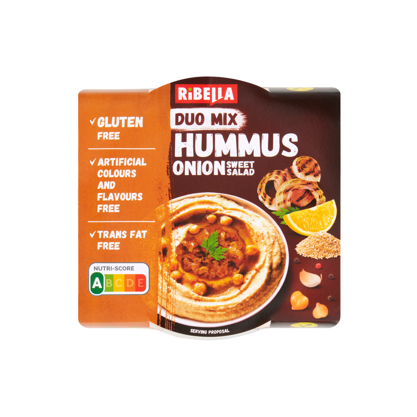 RiBella Hummus csicseriborsó krém karamellizált hagyma 200 g