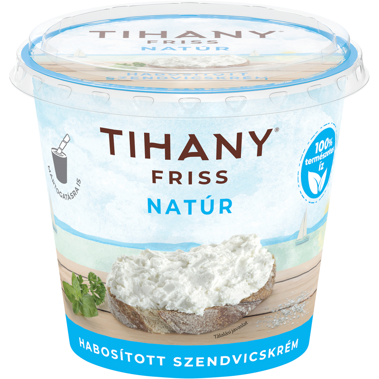 Tihany Friss natúr habosított szendvicskrém 140 g