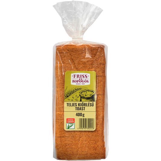 Teljes kiörlésű toast 400 g