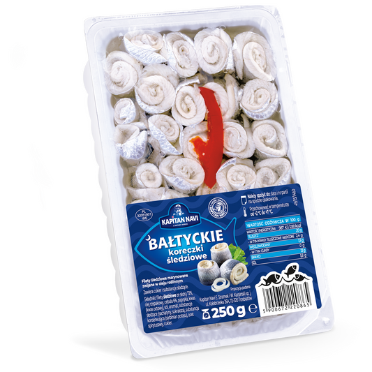 Balti pácolt mini heringfilé tekercs 250 g