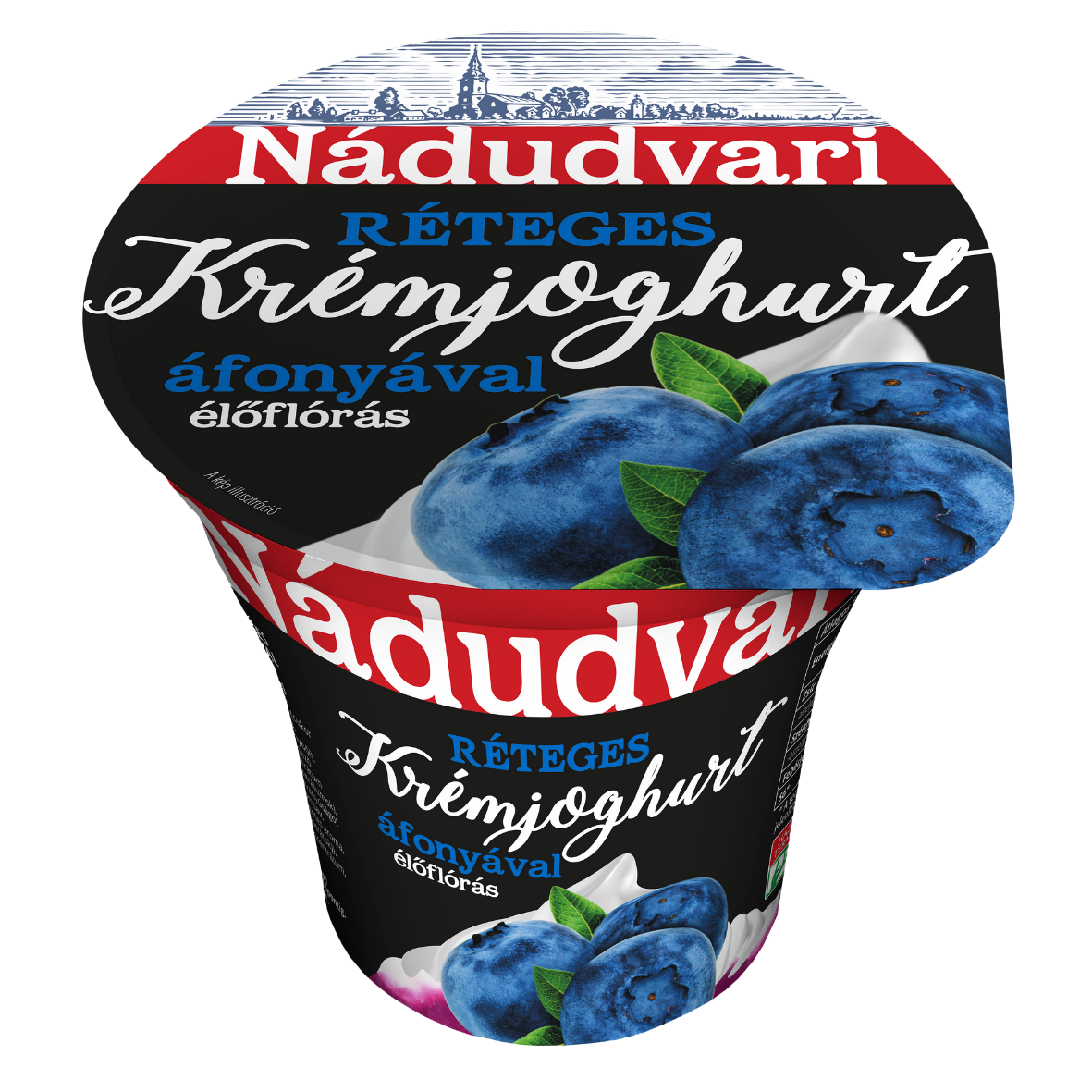 Nádudvari réteges élőflórás krémjoghurt áfonyával 180 g