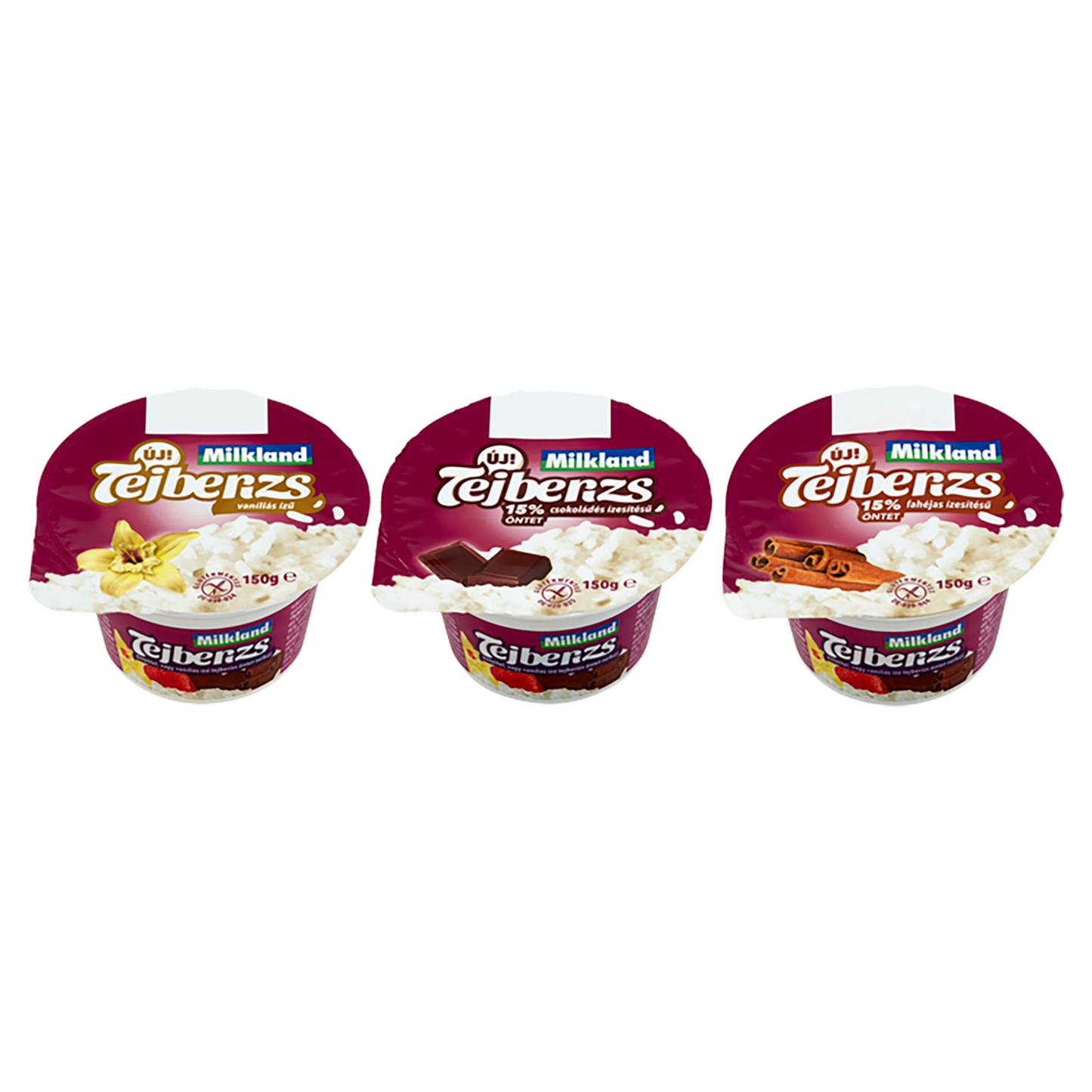 Milkland tejberizs vegyes ízek 150 g