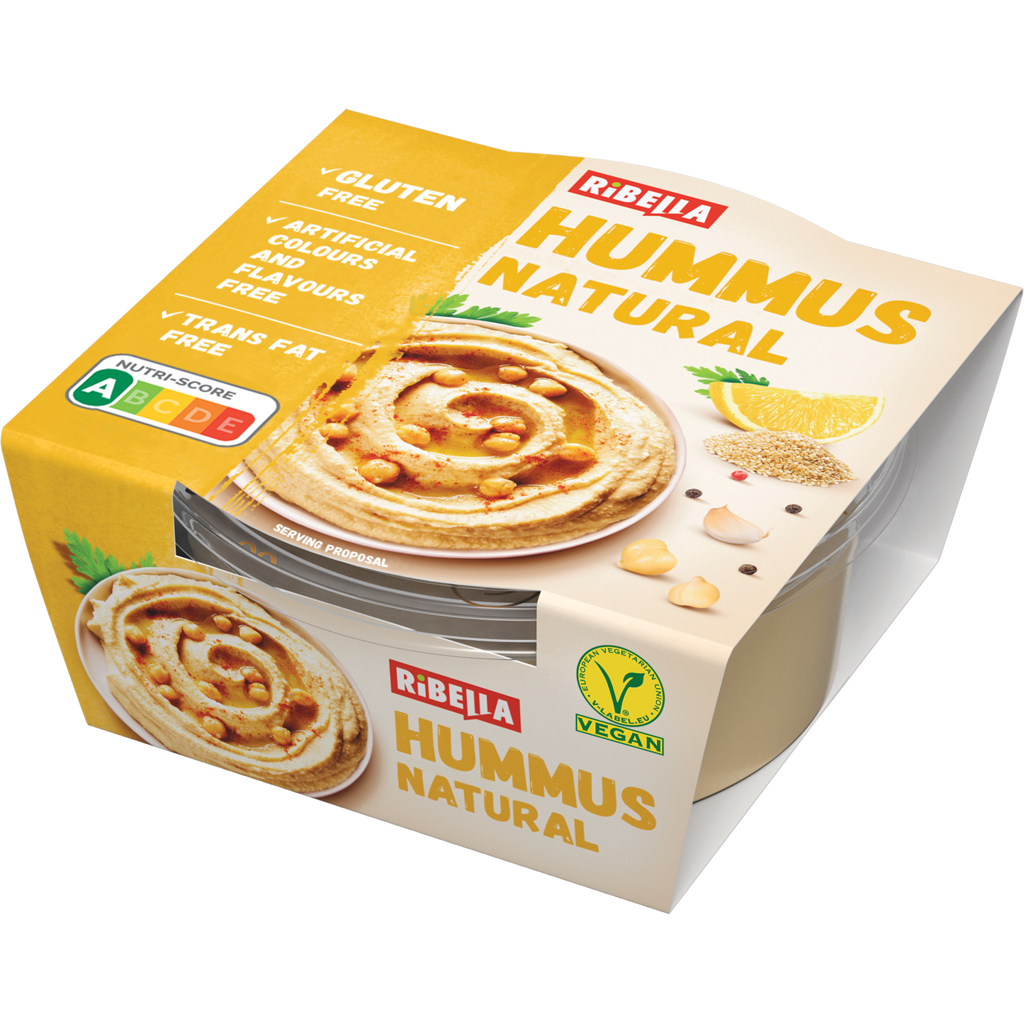 RiBella Hummus natúr csicseriborsó krém 200 g