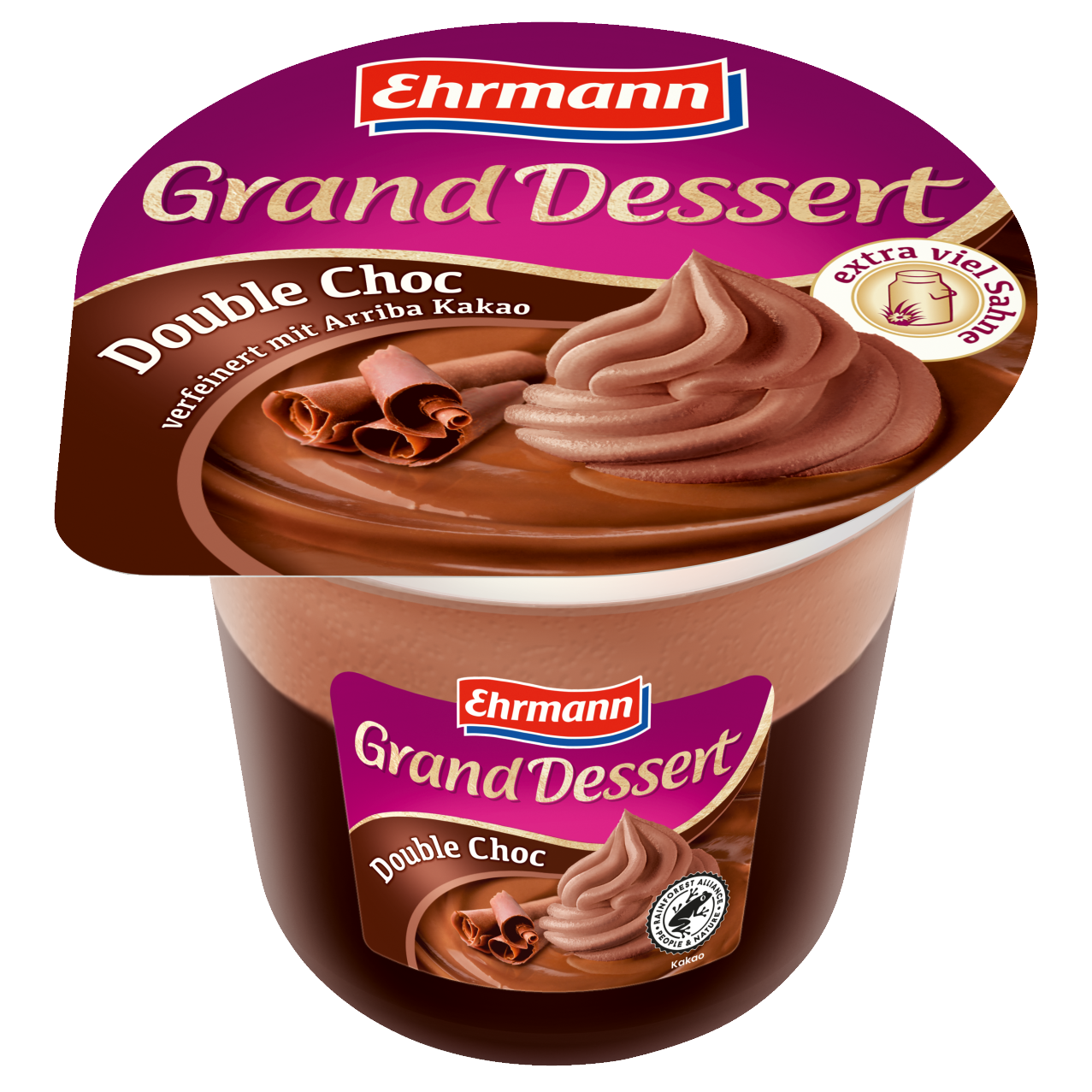 Ehrmann Grand desszert dupla csokoládés 190 g