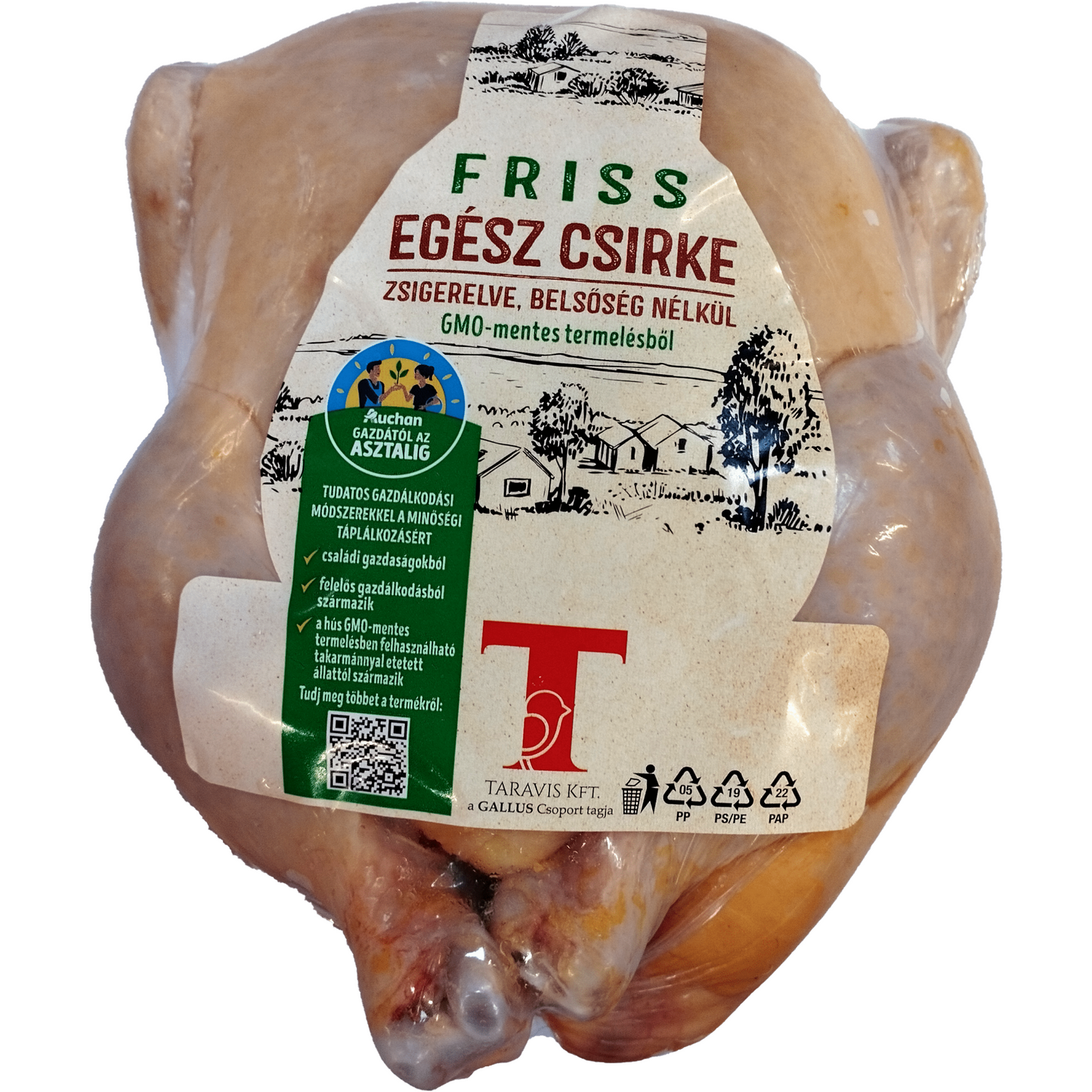 Gazdától az asztalig friss egész csirke