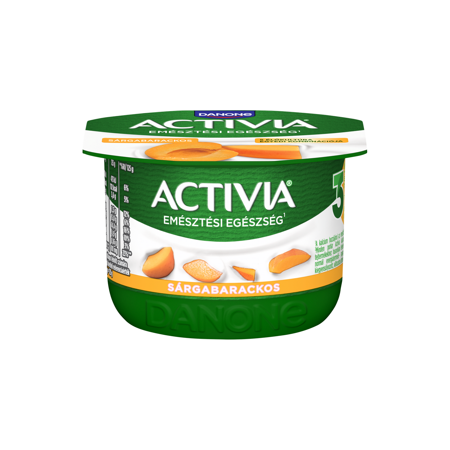 Danone Activia élőflórás sárgabarackos joghurt 125 g