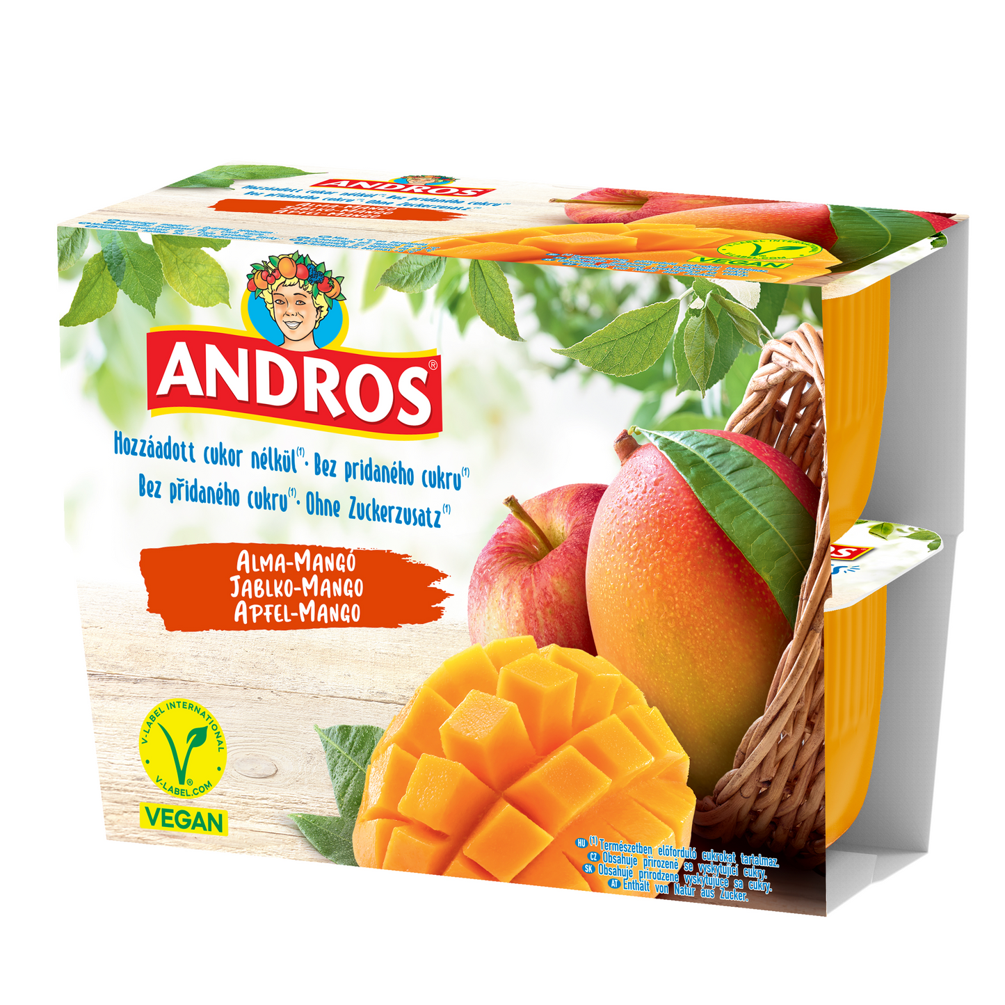 Alma-Mangópüré hozzáadott cukor nélkül 4 x 100 g