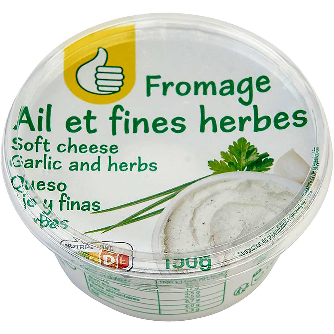 Auchan Tipp fokhagymás, zöldfűszeres kenhető tejkészítmény 150 g