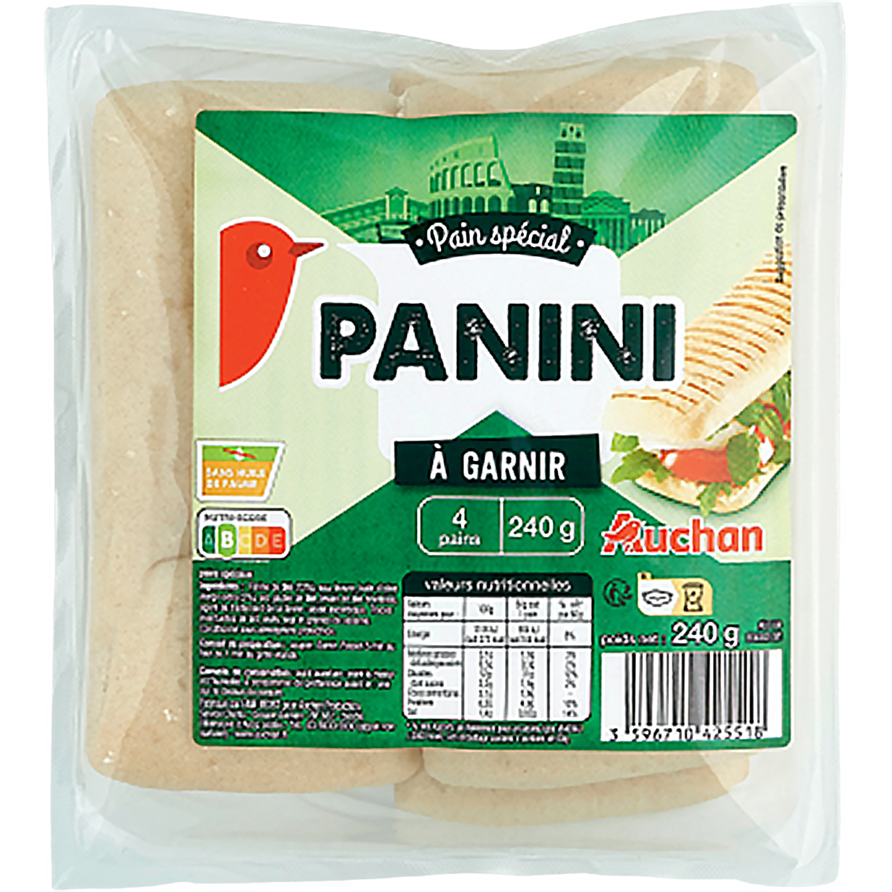 Auchan Kedvenc Panini 240 g