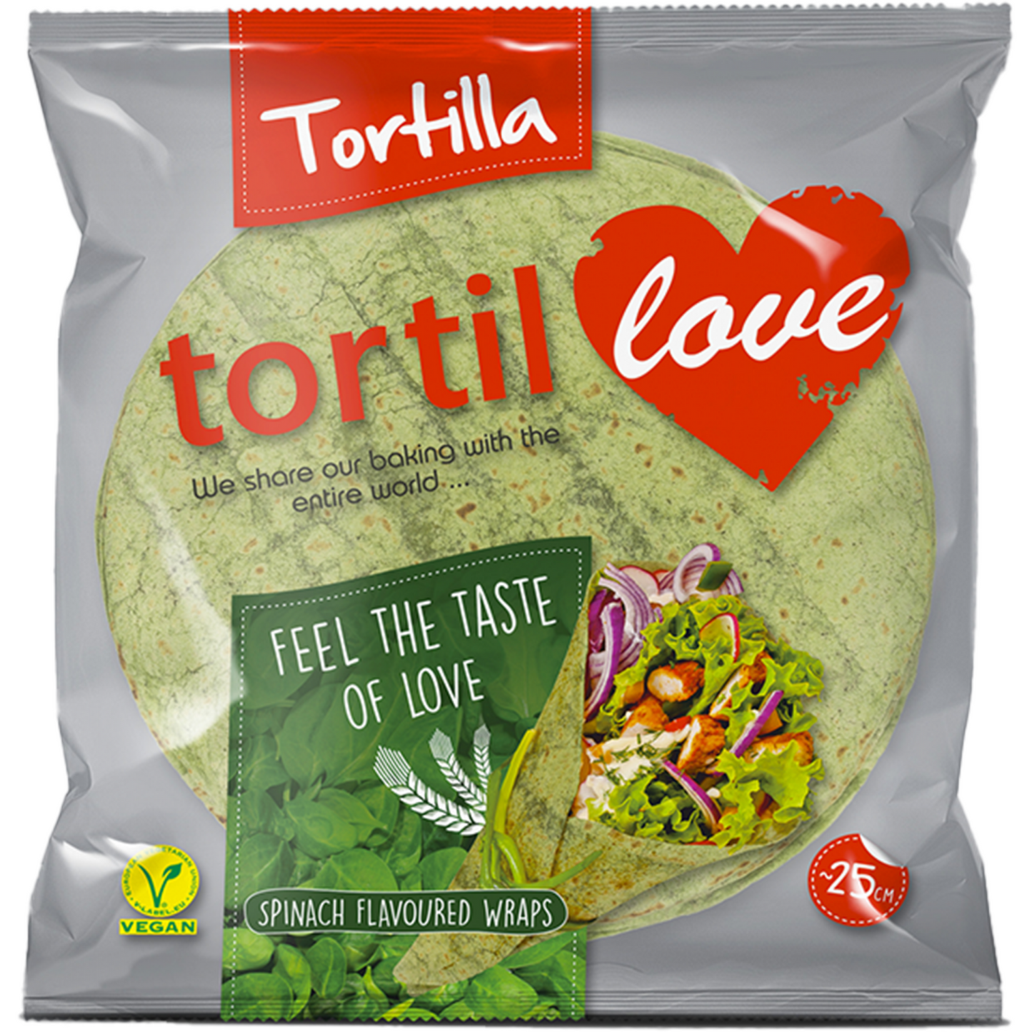 Tortivelle tortilla spenótos 240g