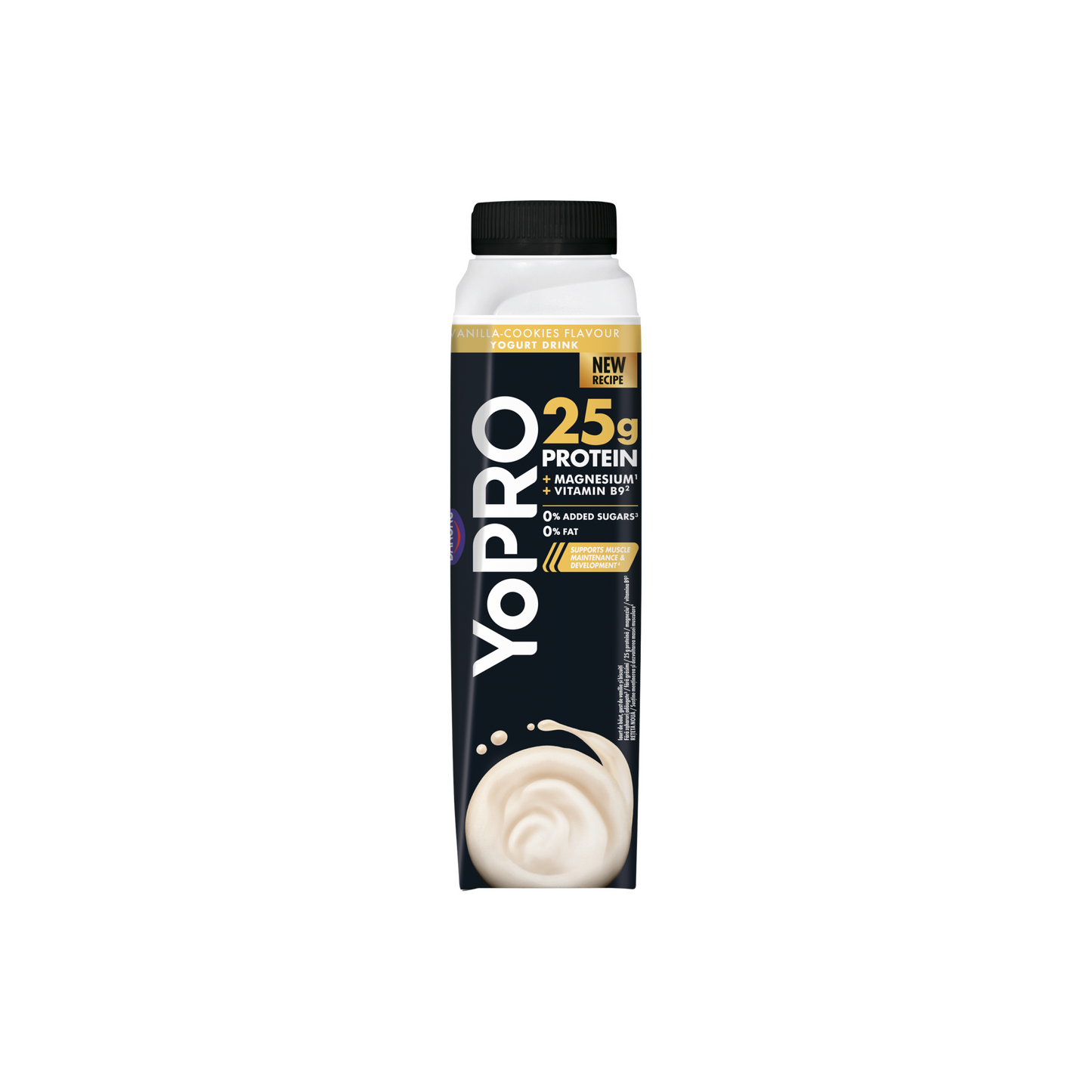 Danone YoPro vaníliáskeksz-ízű sovány joghurtital édesítőszerekkel 300 g