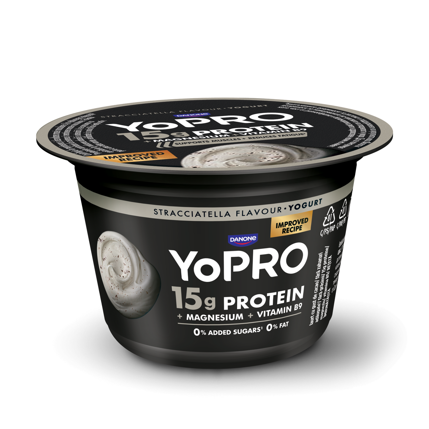 Danone YoPro sztracsatellaízű sovány joghurt édesítőszerekkel, magnéziummal és folsavval 160 g