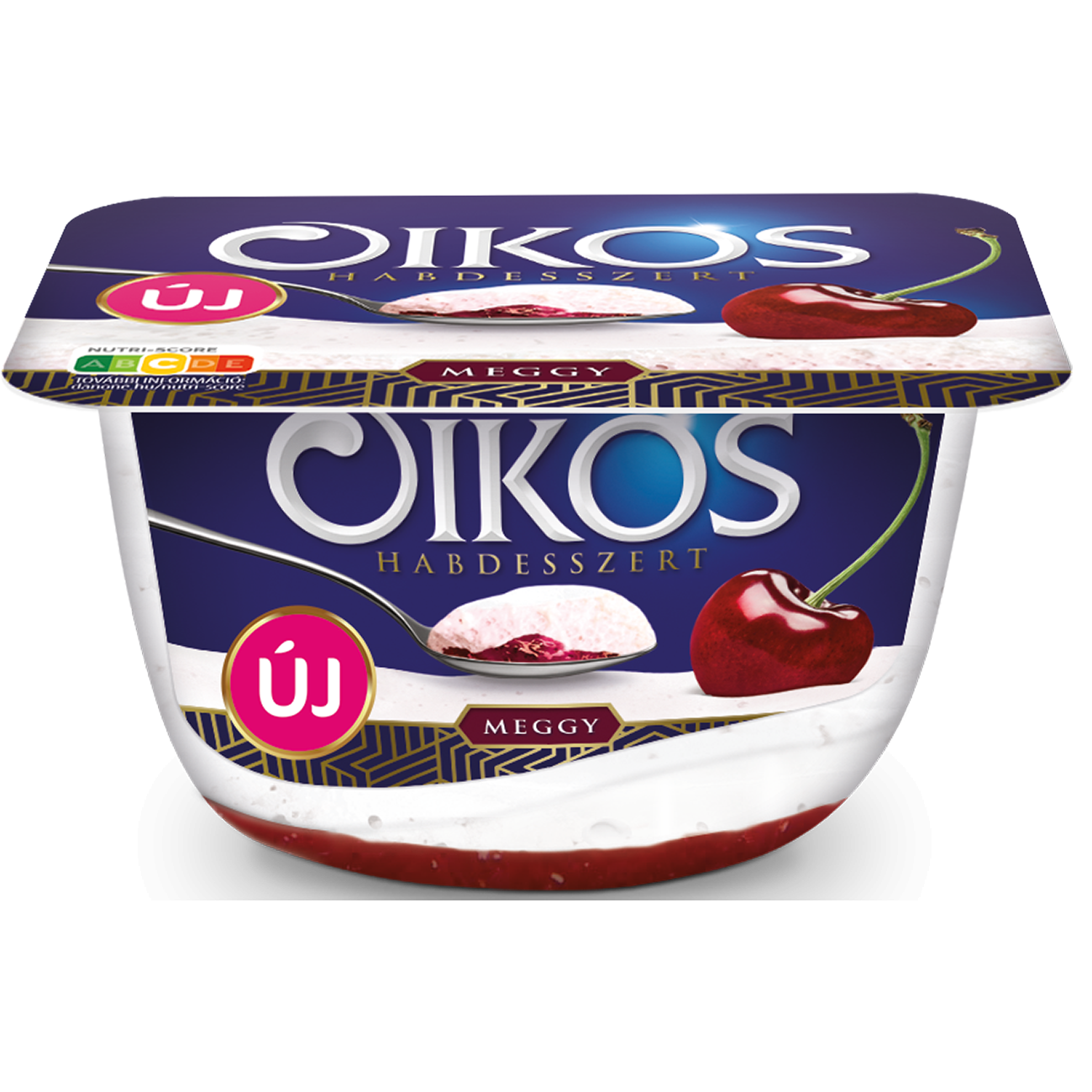 Danone Oikos Habdesszert habosított tejtermék meggyes öntettel 125 g
