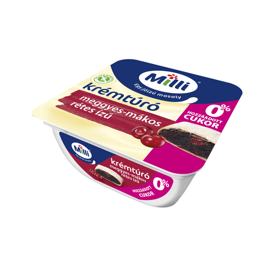 Milli meggyes-mákos rétes ízű krémtúró 90 g