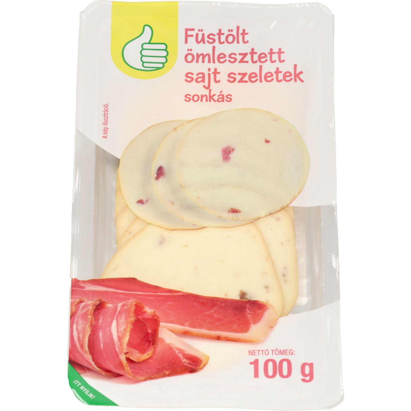 Auchan Tipp ömlesztett sajt sonkás 100 g