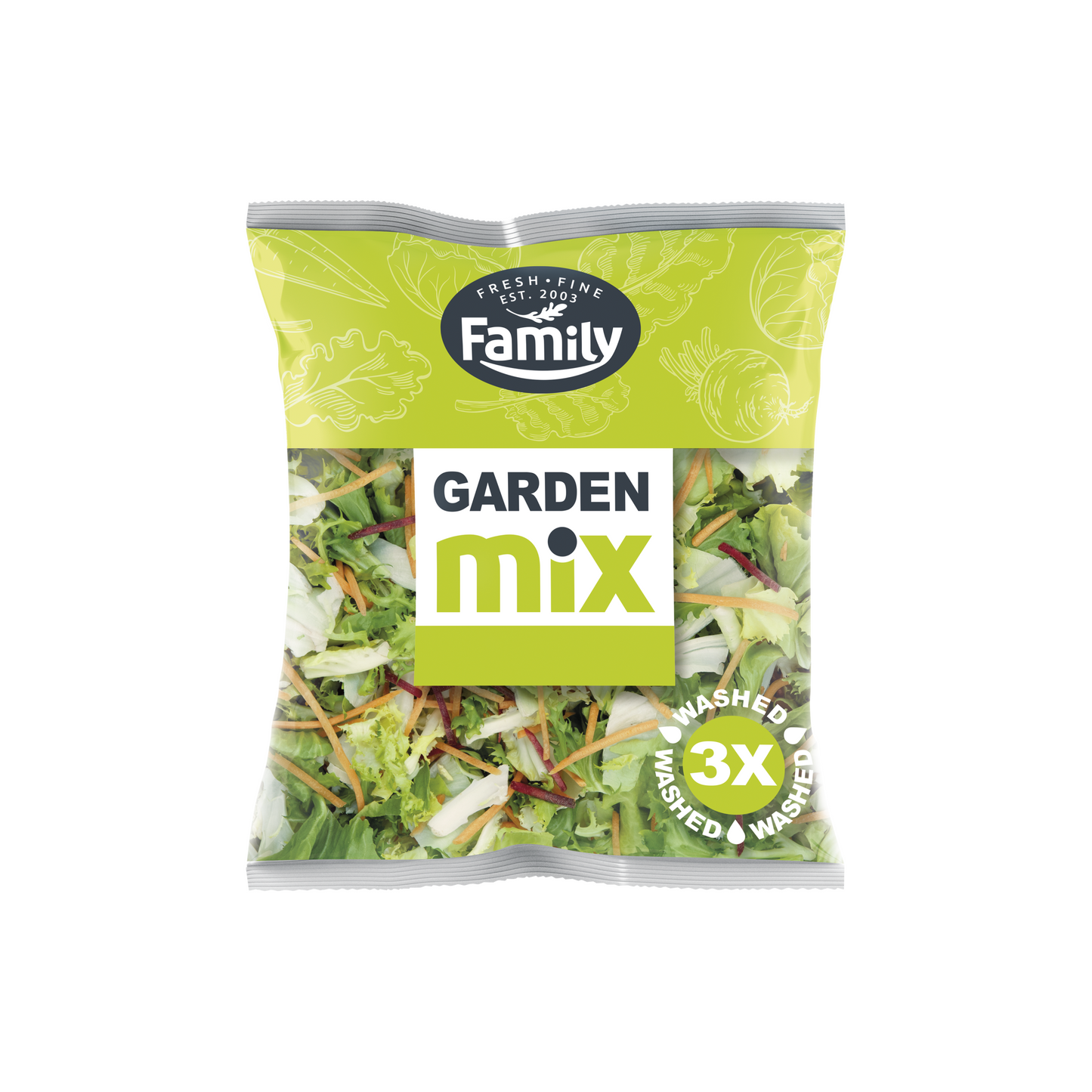 Family Garden mix friss salátakeverék 130 g