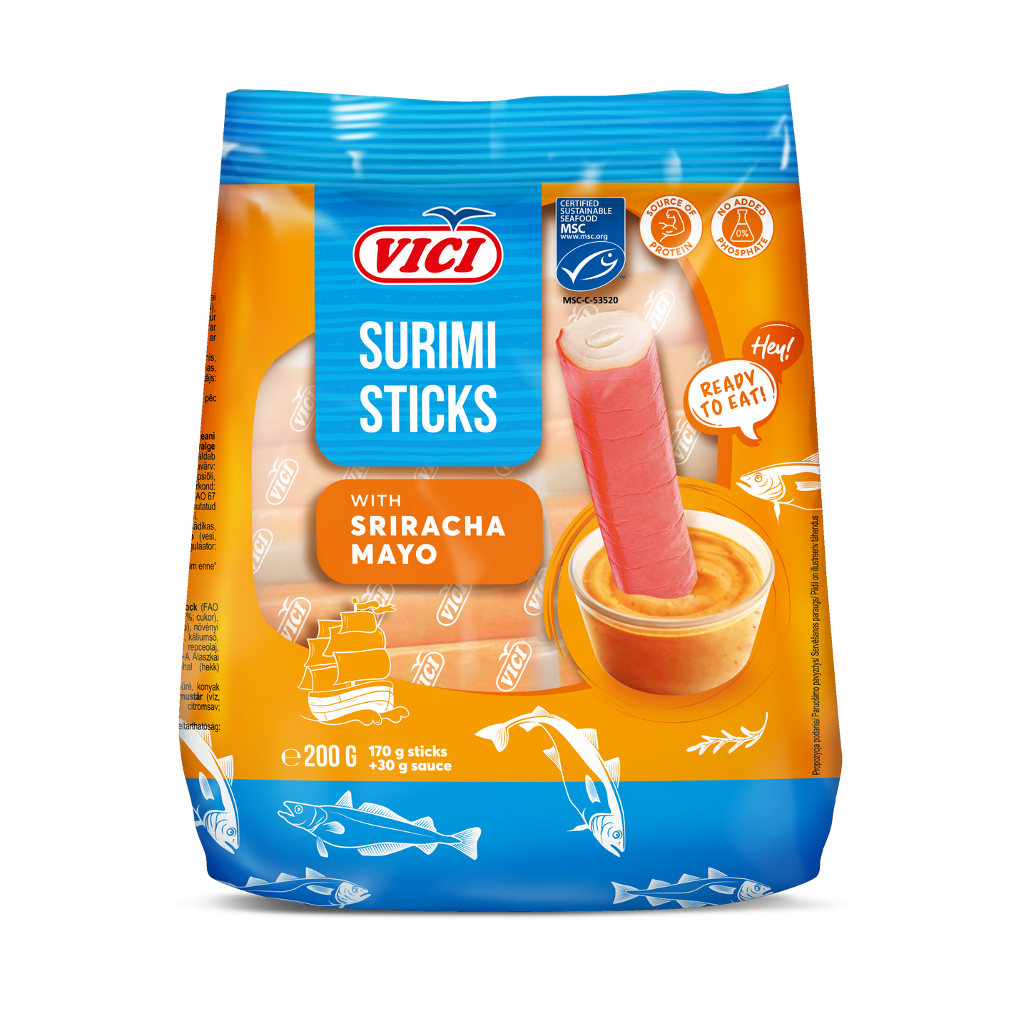 Vici Mini-surimi pálcikák + Sriracha majonéz 200 g