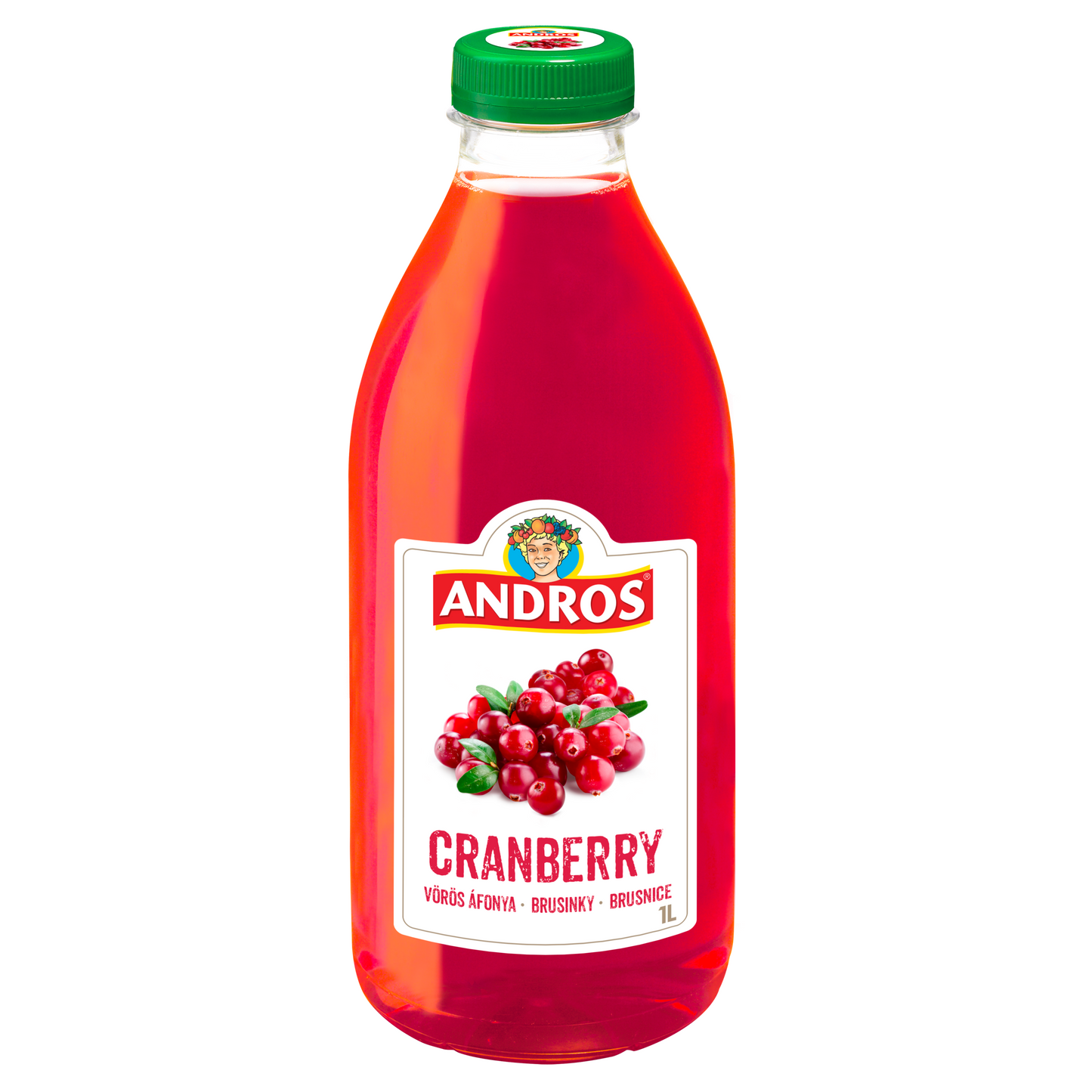 ANDROS Vörös áfonya gyümölcsital, 1 l