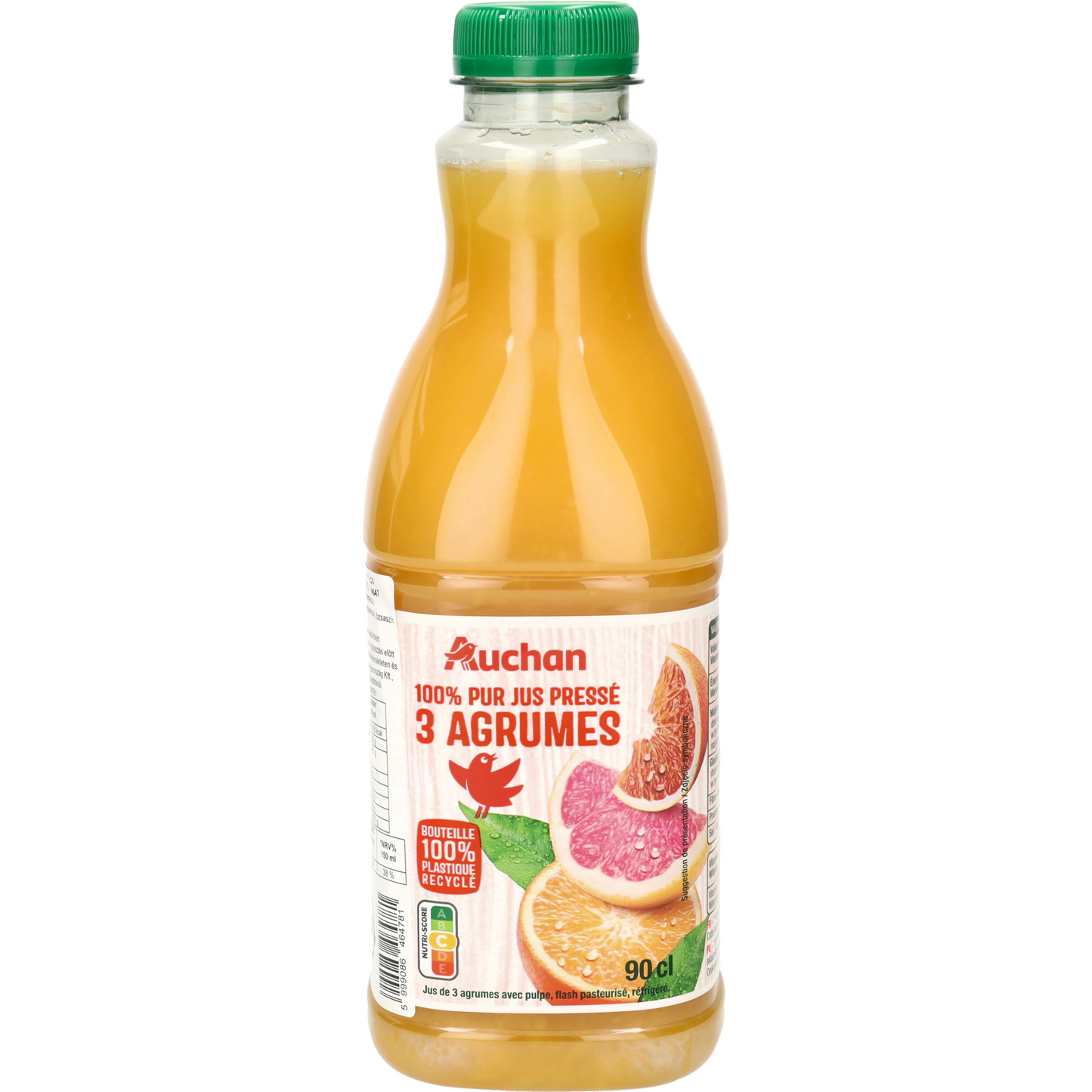 Auchan Kedvenc 100% gyümölcslé 3 féle citrus gyümölcs levéből 900 ml