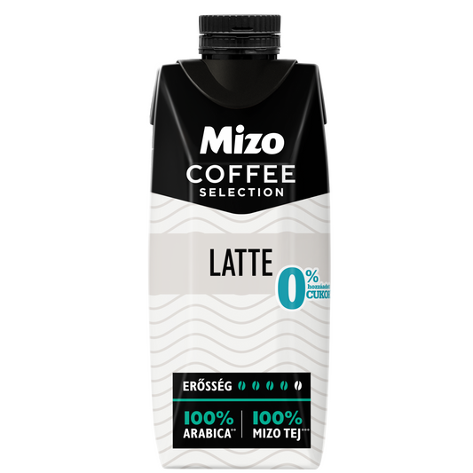 Mizo Coffee Selection Latte UHT zsírszegény kávés tej édesítőszerekkel 250 ml