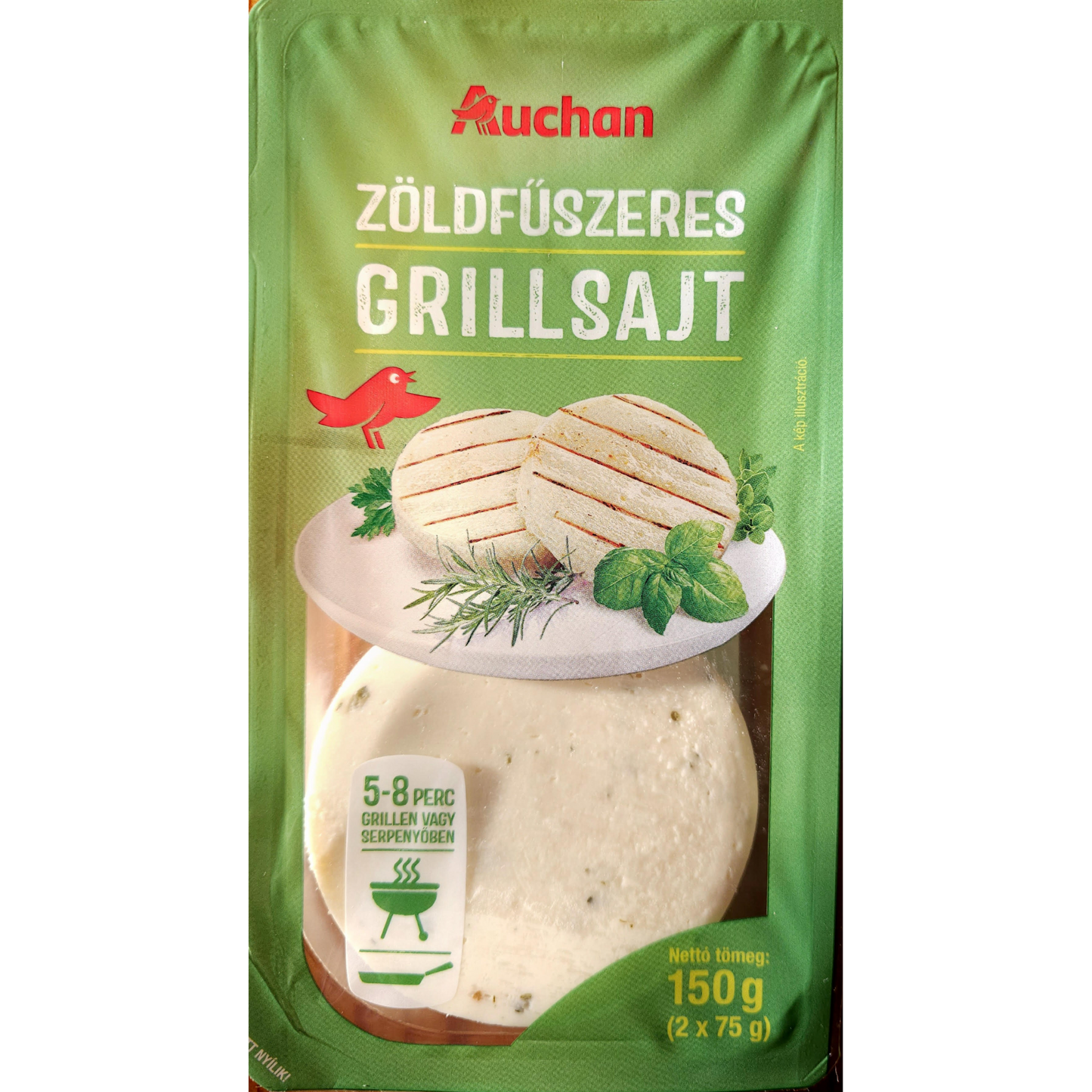Auchan Kedvenc grillsajt zöldfűszeres 2x75 g