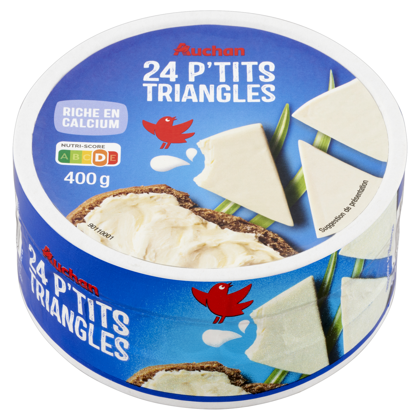 Auchan natúr zsíros kenhető ömlesztett sajtkészítmény 400 g