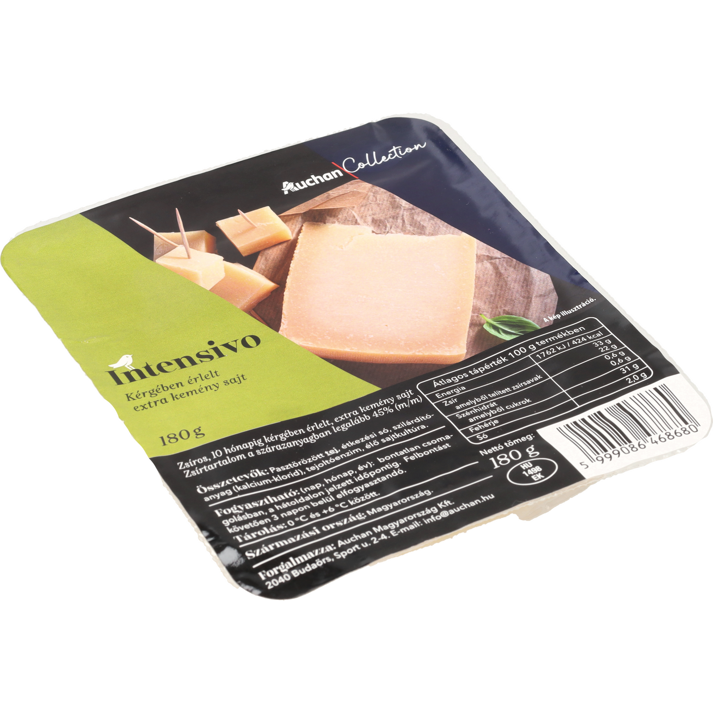 Auchan Collection Intensivo érlelt sajt 180 g