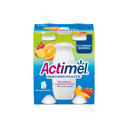 Danone Actimel vegyes gyümölcsízű zsírszegény joghurtalapú ital 4 x 100 g (400 g)