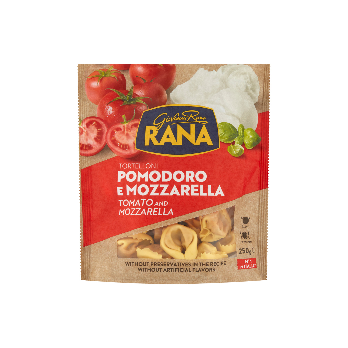 Giovanni Rana friss tojásos tészta paradicsomos és mozzarella alapú töltelékkel 250 g