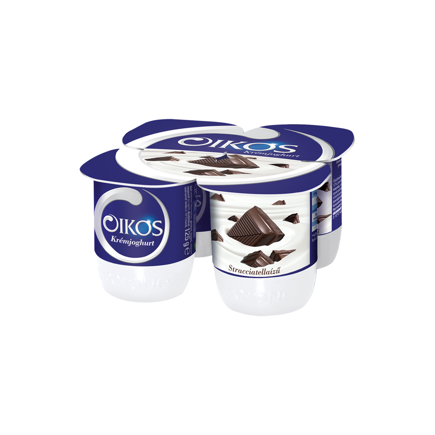 Danone Oikos Görög stracciatellaízű élőflórás krémjoghurt 4 x 125 g