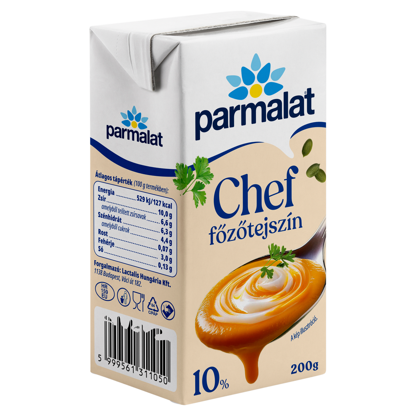 Parmalat Chef UHT főzőtejszín 10% 200 g
